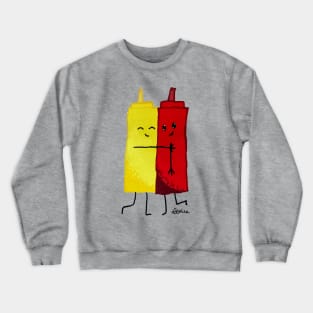 Mustard and Ketchup best friends Crewneck Sweatshirt